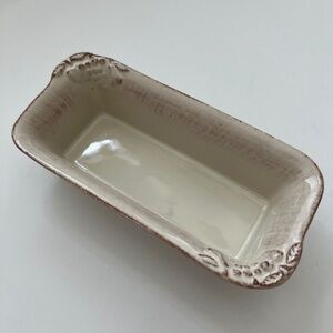Casa Stone by Casafina Madeira Harvest Pate or Butter Dish Hand Painted …